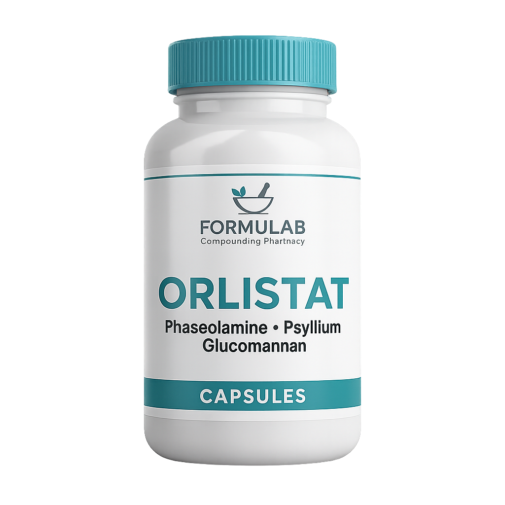 Orlistat — weight management support bottle